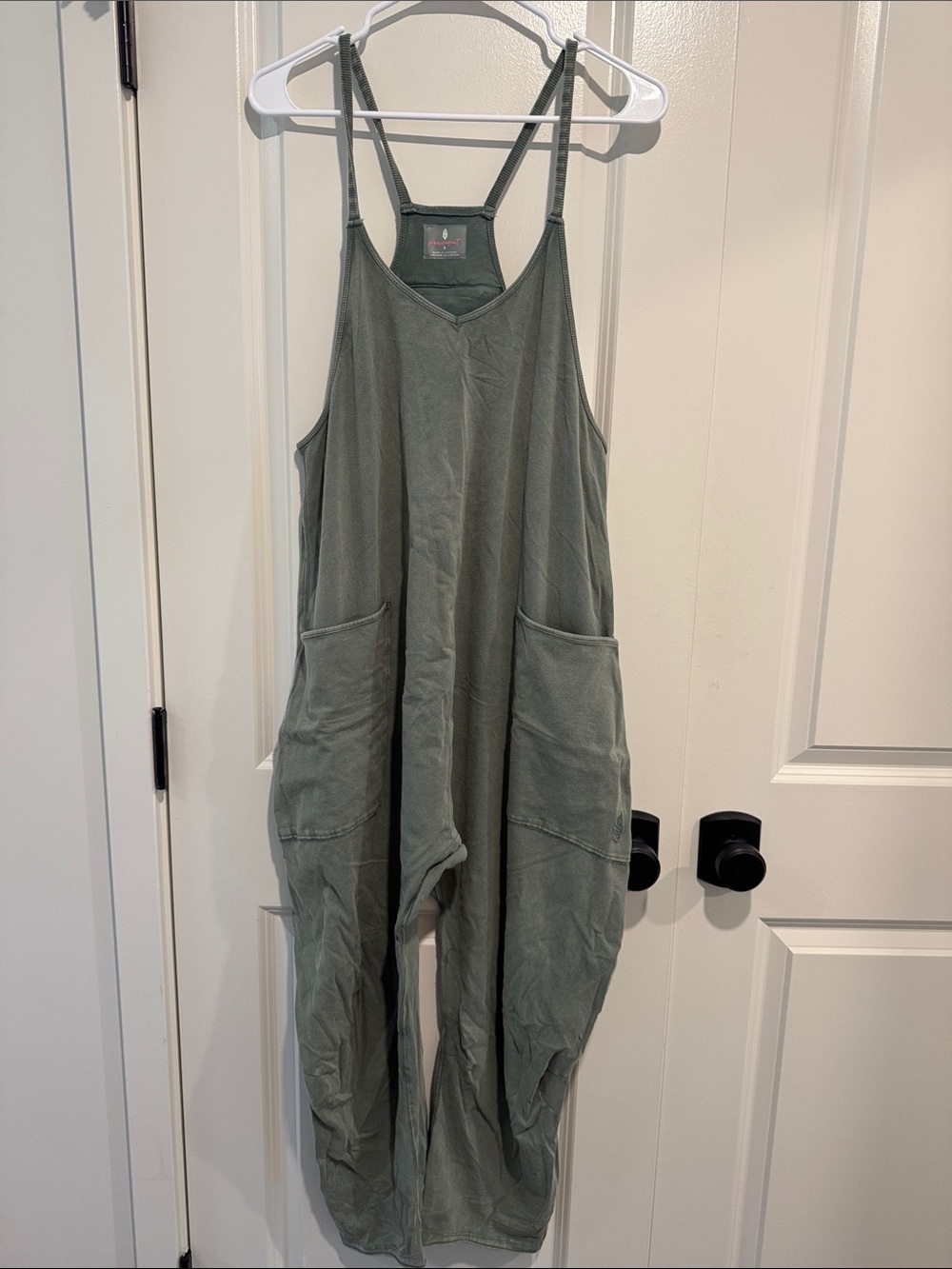 Free People Movement Hot Shot Onesie Jumpsuit - Olive Green